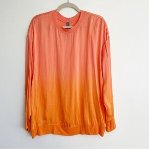 New Raquel Allegra Tie Dye Blouse Ombré Rainbow Bright Colorful Designer silky S